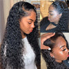 Deep wave curly humain hair, bob wig ,curly lace front wig,brazilian humain hair, short & long lace front water wig