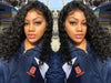 Deep Wave Wigs, Lace Front Human Hair Wigs, Prepluck Glueless Brazilian Remy Curly Human hair Wigs