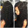 Deep Wave Wigs, Lace Front Human Hair Wigs, Prepluck Glueless Brazilian Remy Curly Human hair Wigs