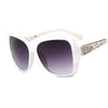 Fashion Square Sunglasses Women Luxury Brand Big Purple Sun Glasses