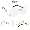 2020  Rimless Sunglasses Women Brand Designer  Oversize Gradient Sun Glasses Fashion Female Clear Shades