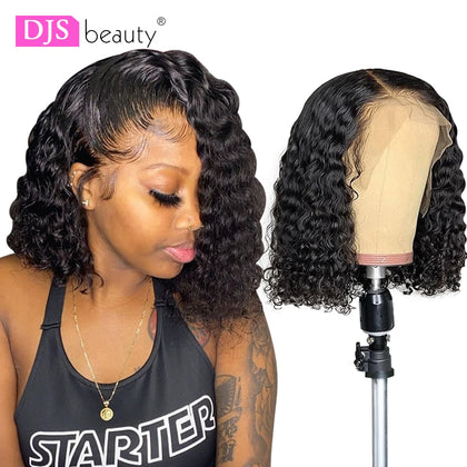 Pre-Plucked Deep Wave Wig,curly lace front humain hair,lace front with baby hair