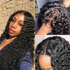 Deep wave curly humain hair, bob wig ,curly lace front wig,brazilian humain hair, short & long lace front water wig