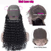 Deep Wave Wigs, Lace Front Human Hair Wigs, Prepluck Glueless Brazilian Remy Curly Human hair Wigs