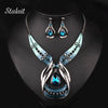 Bridal Jewelry Set, Silver Color Crystal Water Drop jewelry set