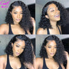 Cut Short Bob Lace Front Wigs For women Lace Front Human Hair Wigs Curly Human Hair Wig Remy Lace Closure Wig Pre plucked