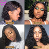 Cut Short Bob Lace Front Wigs For women Lace Front Human Hair Wigs Curly Human Hair Wig Remy Lace Closure Wig Pre plucked