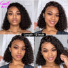 Cut Short Bob Lace Front Wigs For women Lace Front Human Hair Wigs Curly Human Hair Wig Remy Lace Closure Wig Pre plucked