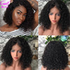 Cut Short Bob Lace Front Wigs For women Lace Front Human Hair Wigs Curly Human Hair Wig Remy Lace Closure Wig Pre plucked