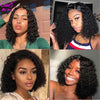 Cut Short Bob Lace Front Wigs For women Lace Front Human Hair Wigs Curly Human Hair Wig Remy Lace Closure Wig Pre plucked