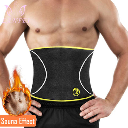 Men Waist Trainer ,Sauna Slimming Body Shapers ,Neoprene Workout Sweat Waist Trimmer Corset for Weight Loss