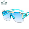 2020 New Shield Sunglasses Men Women Fashion Color Lens Alloy Frame High Quality Rectangle Brand Designer Sunglasses UV400