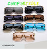 2020 New Shield Sunglasses Men Women Fashion Color Lens Alloy Frame High Quality Rectangle Brand Designer Sunglasses UV400