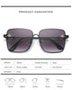 Square Bee Luxury Sunglasses unisex Retro Brand designer Oversized Sun Glasses Female Grandient Shades Oculos