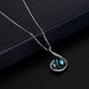 3pcs/ elegant Jewelry set,Waterdrop Rhinestone jewelry set, Pendant Necklace Hook Earrings Jewelry Set